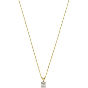 Isabel Bernard De la Paix Maxime 14 Karaat Gouden Collier | Diamant 0.11 ct | IBD350017