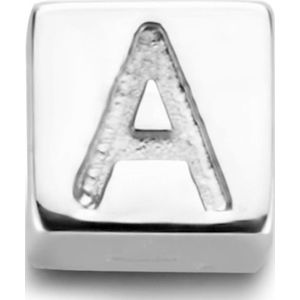 Isabel Bernard Saint Germain Felie 14 Karaat Witgouden Kubus Initial Bedel IB350046 (Letter: A-Z)