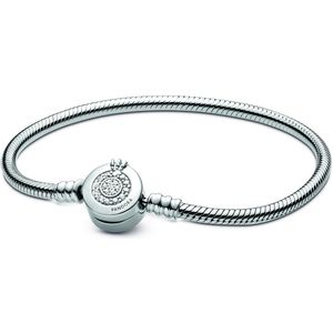 Pandora Signature 925 Sterling Zilveren Snake Chain Armband 599046C01-17 (Lengte: 17.00 cm)