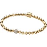 Pandora Signature Beads & Pavé Armband 568342C01-17 Met 14 Karaat Gouden Plating