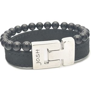 Josh  - heren Armband - Zwart