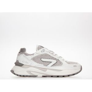 HUB SLAM Damesschoen - Mid Grey/White