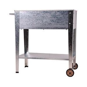Garden Pleasure Pflanzkübel LAVANDIA Metall silber rechteckig 75,0 x 80,0 cm