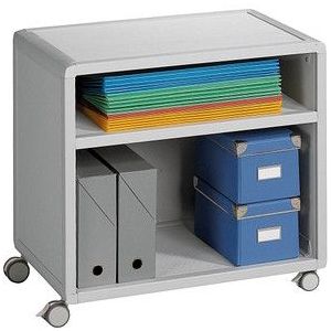 PAPERFLOW Mobil Bürowagen grau 3 Ebenen 65,1 x 33,0 x 64,5 cm