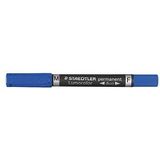 STAEDTLER Lumocolor duo Permanentmarker blau 0,6 - 1,5 mm, 10 St.