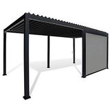 BEST Seitenrollo für Terrassenüberdachung Cadiz anthrazit 360,0 x 240,0 cm