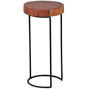 WOHNLING Beistelltisch Massivholz sheesham 28,0 x 28,0 x 55,0 cm