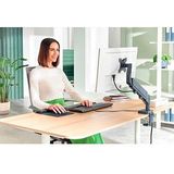 LEITZ Monitor-Halterung Ergo 64890089 dunkelgrau für 1 Monitor, Tischklemme