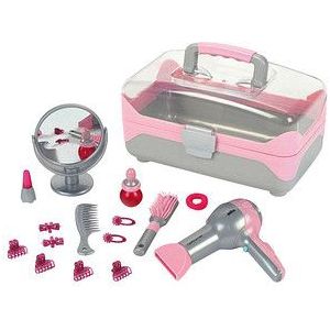klein Spielzeug-Frisierkoffer 5862 grau, pink