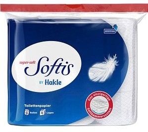 Hakle Toilettenpapier Super-soft Sotfis 4-lagig, 9 Rollen