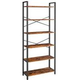 VASAGLE Bücherregal braun, schwarz 80,0 x 30,0 x 186,0 cm