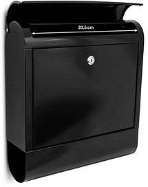 relaxdays Briefkasten 10018516_0 schwarz