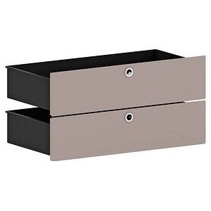 viasit System4 Schubladen taupe 75,0 x 37,5 x 37,5 cm