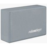 relaxdays Yogablock grau