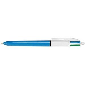 BIC 4-Farben-Kugelschreiber 4 Colours Original hellblau/weiß, Schreibfarbe: farbsortiert, 1 St.