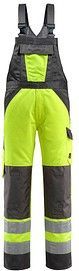 MASCOT® unisex Warnschutz-Latzhose Gosford gelb, dunkelanthrazit Größe 27