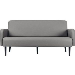 meet powered by PAPERFLOW 3-Sitzer Sofa LISBOA grau schwarz Kunstleder