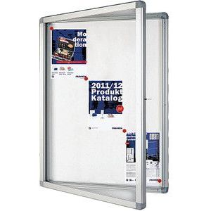 FRANKEN Schaukasten ECO silber 9x DIN A4