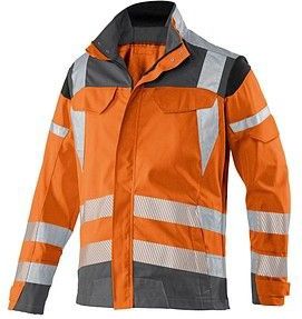 KÜBLER® unisex Warnjacke REFLECTIQ warnorange, anthrazit Größe 52