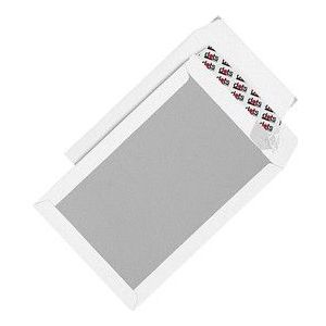 dots Papprückwandtaschen DIN C4 ohne Fenster weiß 50 St.