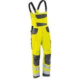 KÜBLER® unisex Warnschutz-Latzhose REFLECTIQ warngelb, anthrazit Größe 114
