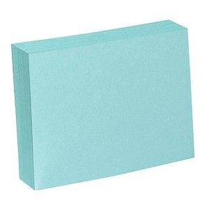Karteikarten DIN A4 blau blanko, 100 St.
