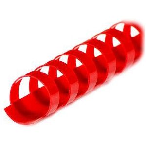 100 LMG Kunststoffbinderücken rot für 105 Blatt