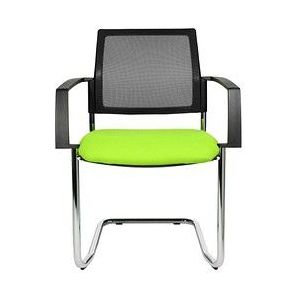 2 Topstar Besucherstühle BtoB 20 BB490A G050 grün, schwarz Stoff