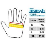 franz mensch unisex Arbeitshandschuhe Pearl Light dunkelblau Größe M, 12 Paar
