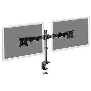 DIGITUS Monitor-Halterung DA-90349 schwarz für 2 Monitore, Tischklemme