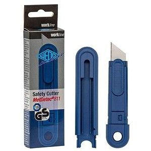 WEDO Cuttermesser Safety MetDetec blau 19,0 x 61,0 cm