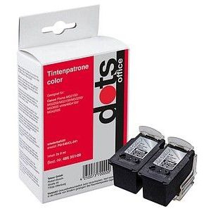 dots  schwarz, color Druckerpatronen kompatibel zu Canon PG-540/CL-541