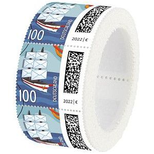 Deutsche Post 1,00 € Briefmarken "Briefsegler" nassklebend 200 St.