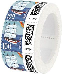 Deutsche Post 1,00 € Briefmarken "Briefsegler" nassklebend 200 St.