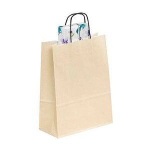 50 VP Papier-Tragetaschen Toptwist ivory 24,0 x 31,0 cm