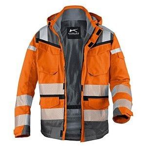 KÜBLER® unisex Warnjacke Winter REFLECTIQ warnorange, anthrazit Größe 2XL