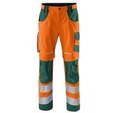KÜBLER® unisex Warnschutzhose REFLECTIQ orange, moosgrün Größe 50