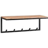 WOHNLING Wandgarderobe WL6.354 akazie Holz 5 Haken 70,0 x 27,0 cm