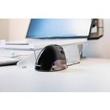 BAKKER ELKHUIZEN Evoluent Standard Vertical Maus ergonomisch kabelgebunden grau, schwarz, silber