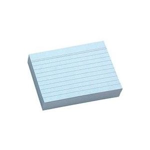Karteikarten DIN A7 blau liniert, 100 St.