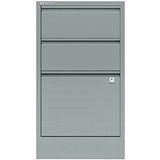 BISLEY Home Hängeregistraturschrank silber 3 Schubladen 41,3 x 40,0 x 67,2 cm