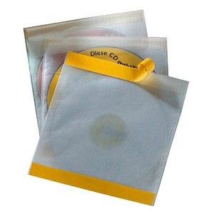 DURABLE 1er CD-/DVD-Hüllen selbstklebend FIX transparent, 10 St.
