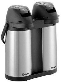 Bartscher Isolierkannen Duo 1,9L-ST schwarz, silber 2x 1,9 l