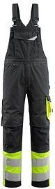 MASCOT® unisex Warnschutz-Latzhose Sunderland schwarz, gelb Größe 29