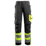 MASCOT® unisex Warnschutzhose Leeds schwarz, gelb Größe 98