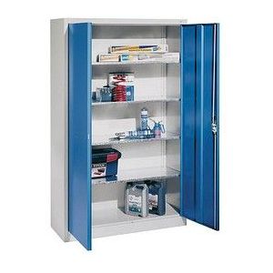 CP Stahlschrank C 2000 Acurado 9460-000 S10666 lichtgrau, lichtblau 120,0 x 40,0 x 195,0 cm, aufgebaut