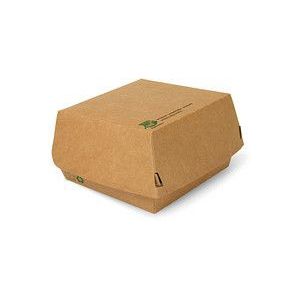 80 PAPSTAR Burger-Boxen 12,5 x 12,5 cm