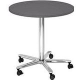 HAMMERBACHER VST08 Stehtisch höhenverstellbar grafit 80,0 x 80,0 x 72,0 - 114,0 cm