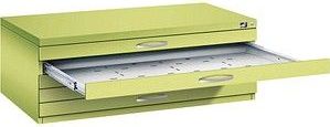 CP 7100 Planschrank virdingrün 5 Schubladen 110,0 x 76,5 x 42,0 cm