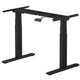 FlexiSpot E7 elektrisch höhenverstellbares Schreibtischgestell schwarz ohne Tischplatte, 2-Fuß-Gestell schwarz 110,0 - 190,0  cm